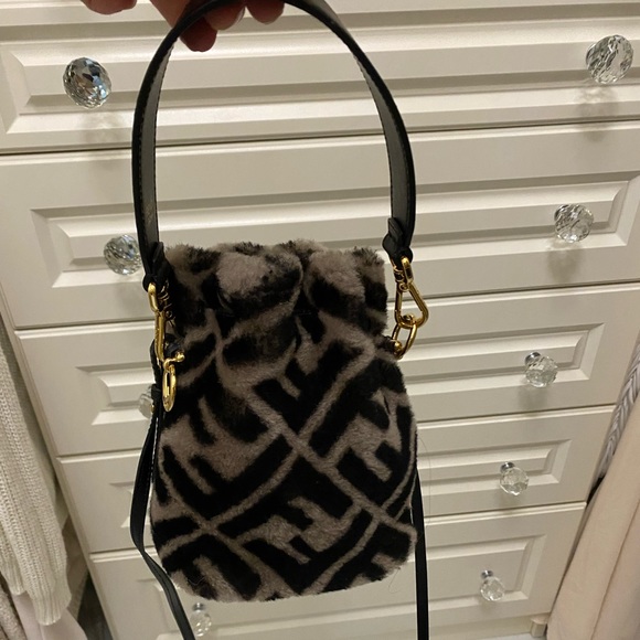 Fendi Zucca Shearling Mon Tresor - Picture 2 of 12